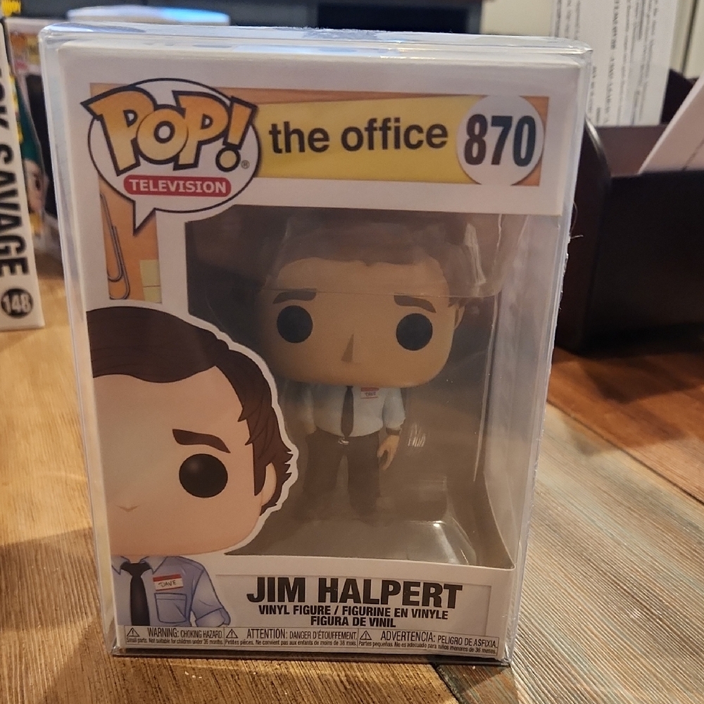 Funko Jim Halpert Vinyl Figure - White, Black, Brown